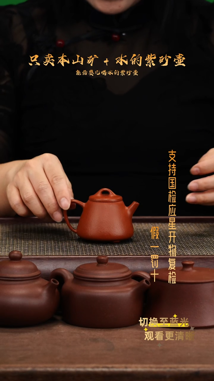 茶壶紫砂全手龙山朱泥 小高瓢