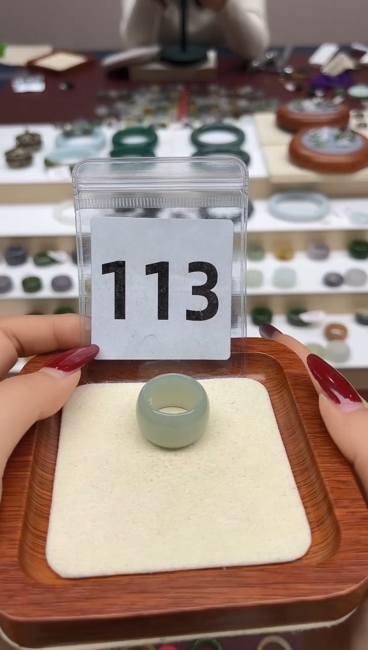 【闪购商品】和田玉戒指未镶嵌14号