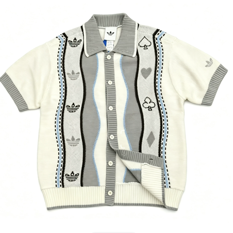 adidas/阿迪达斯三叶草迪士尼联名款正品休闲针织开衫短袖KY8310
