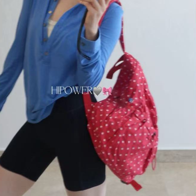HIPOWER运动包单肩双肩拼色撞色尼龙大包健身女时尚休闲百搭斜挎