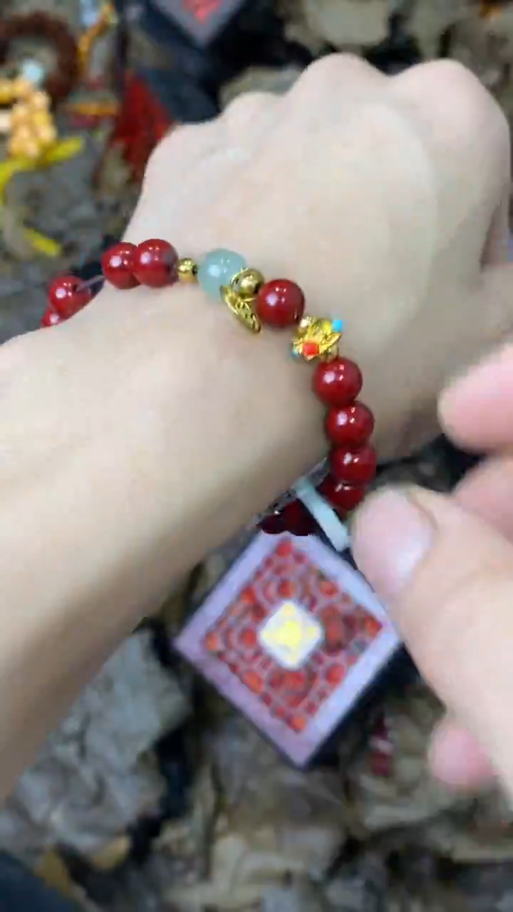 手串海棠瓷器（无礼盒）@@@SP262