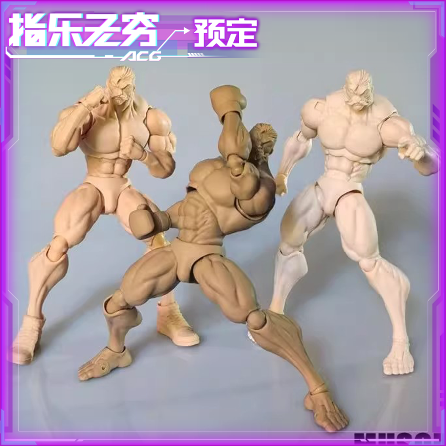 全款预售 KToys 1/12 强壮肌肉 男素体 KT01 白黄黑肤色 可动手办