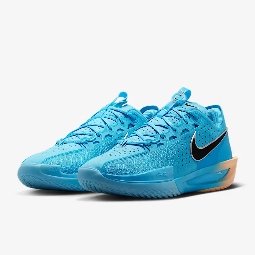【西安开元NIKE正品保证】NIKE GTCUT3 火蓝黄男子篮球鞋DV2918-404