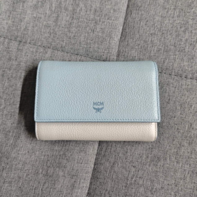 99新 MCM mcm三折钱包