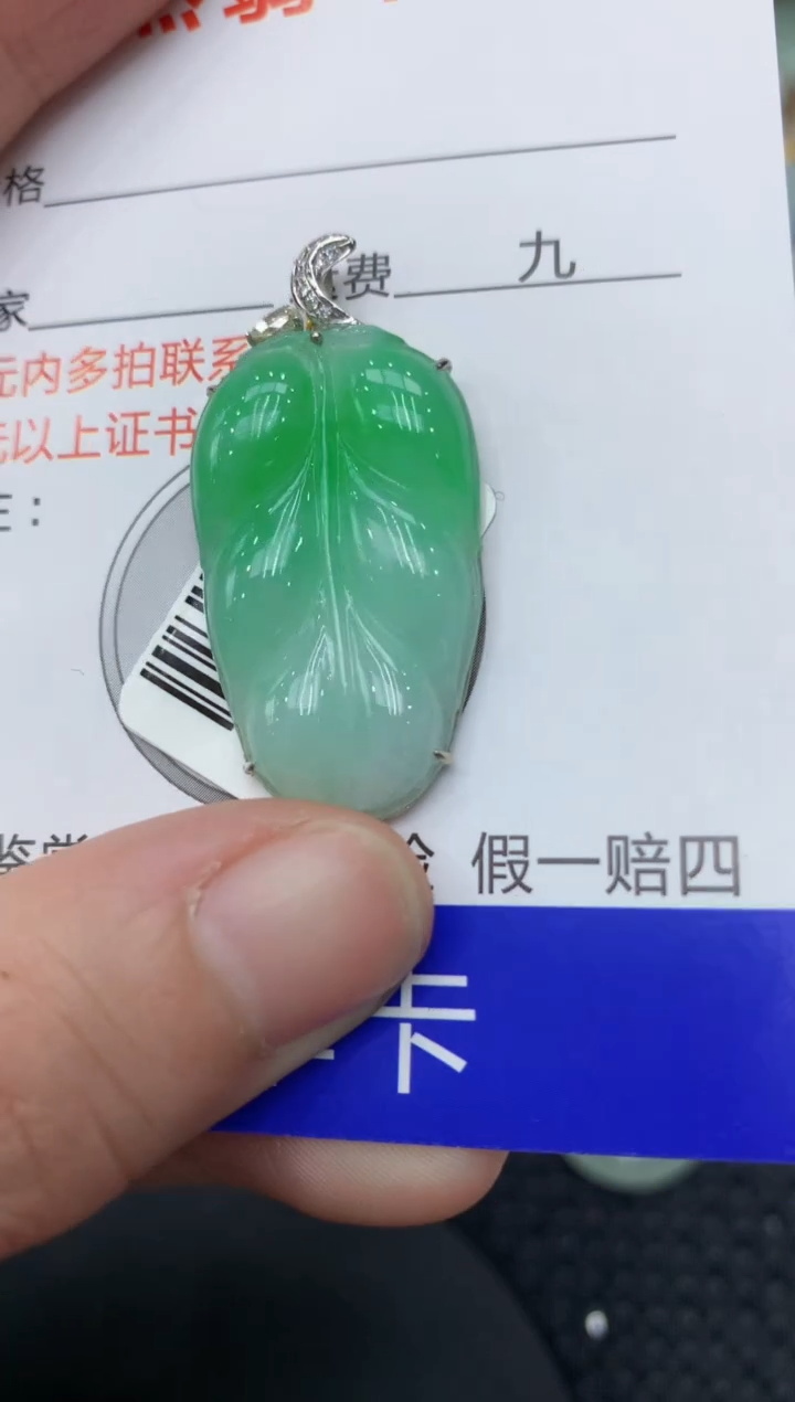 【闪购商品】翡翠颈饰18K金镶嵌11111111111