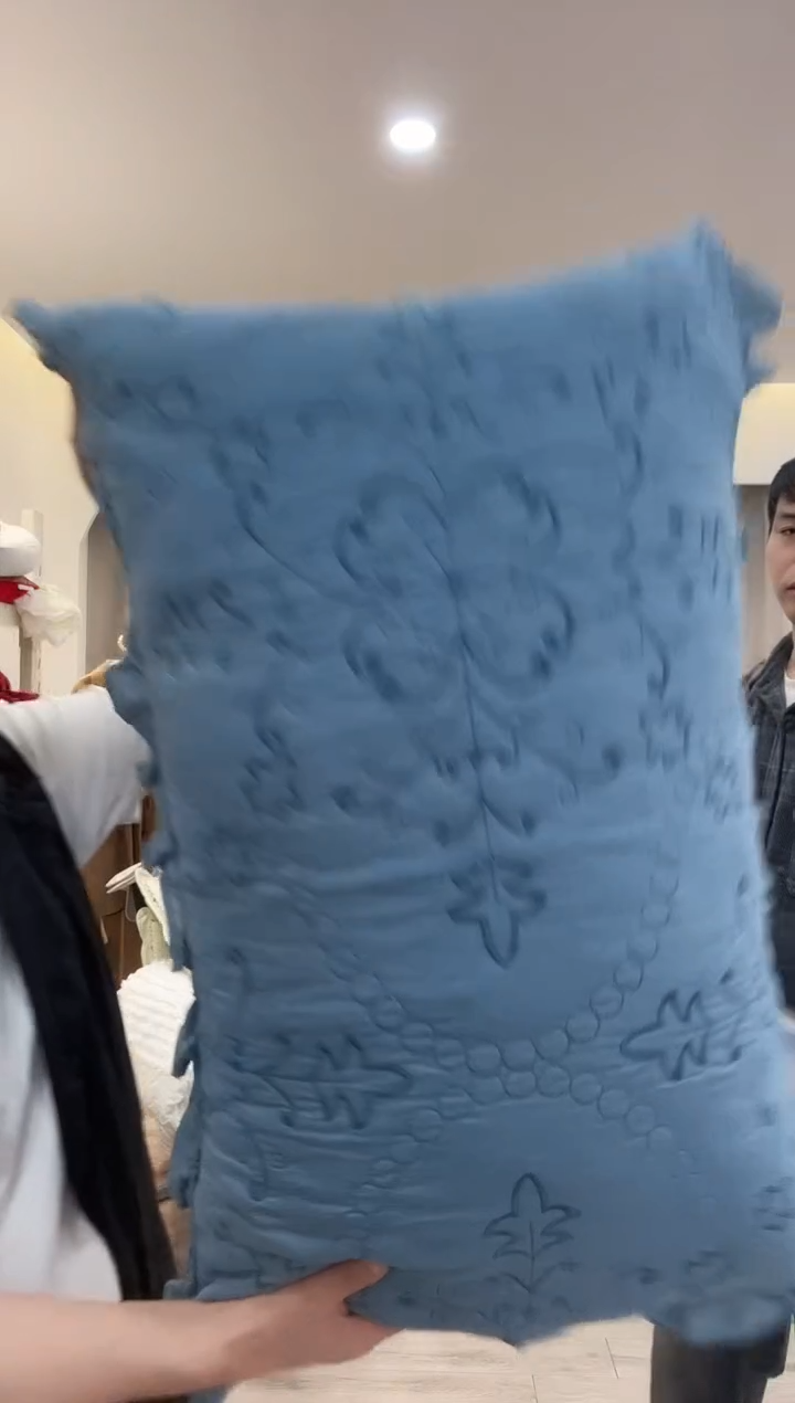 棉棉D15 蓝色三件套  