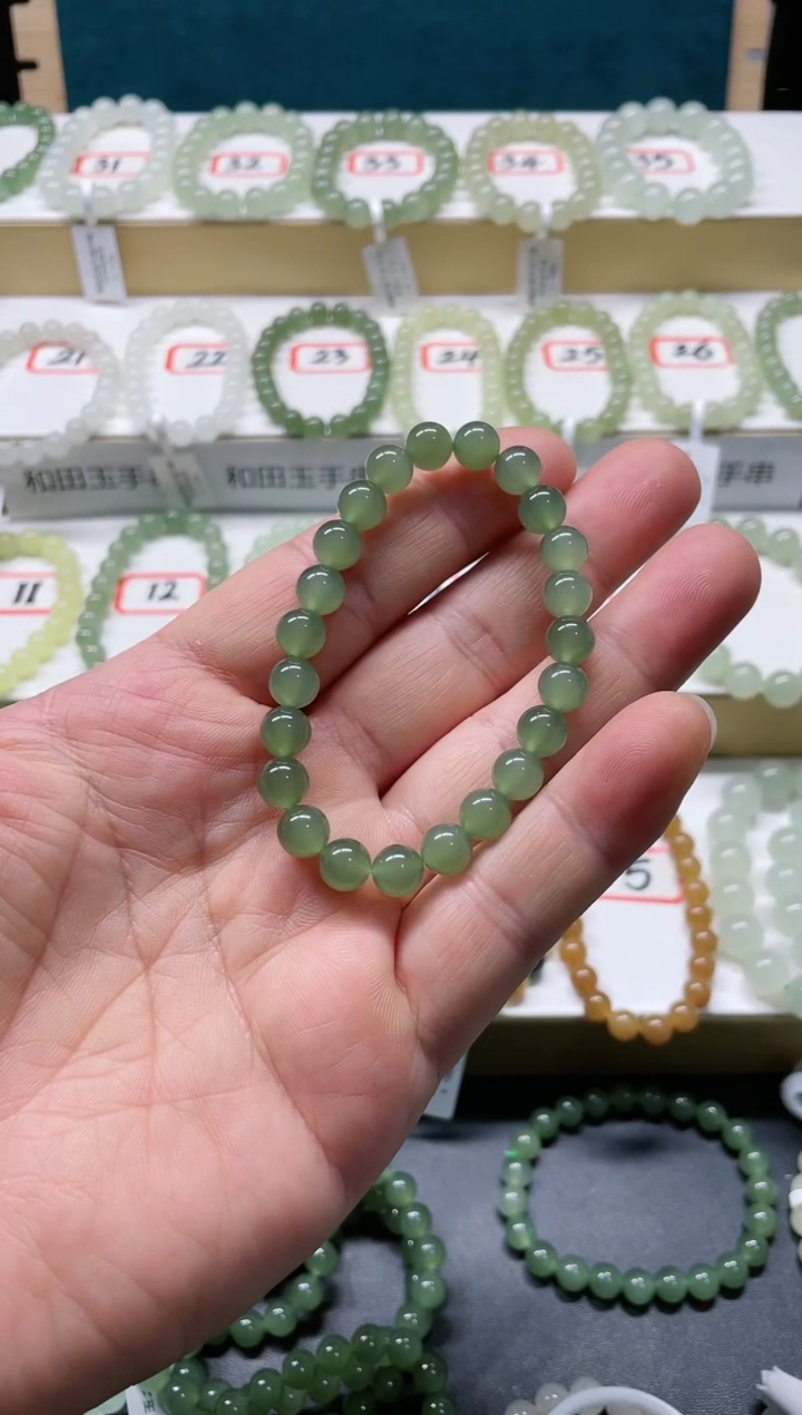 【闪购商品】和田玉手链未镶嵌HSL7.8