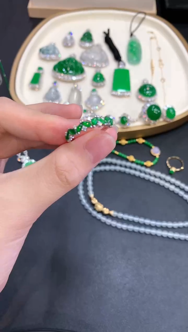 翡翠戒指18K金镶嵌S829|3800