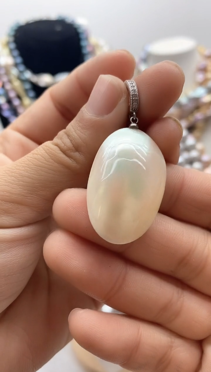 【闪购商品】淡水珍珠颈饰钛钢7