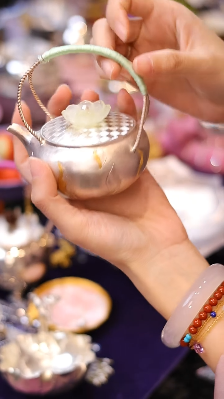 【闪购商品】摆件山怂阿卿直播间@@qb银壶