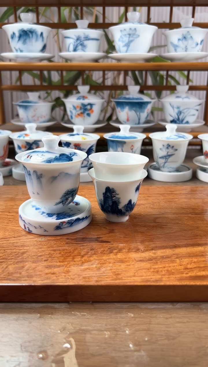 跟*全品千里江山美人备+小盖置+闻香杯2个