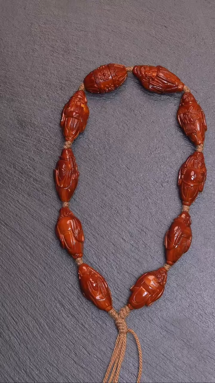 【闪购商品】橄榄核吊坠八仙献寿回血