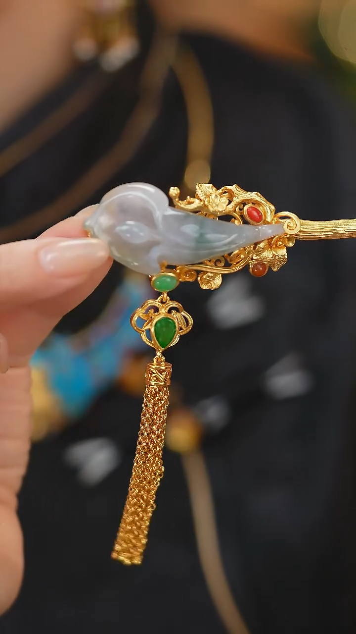 翡翠挂件银S925镶嵌新款