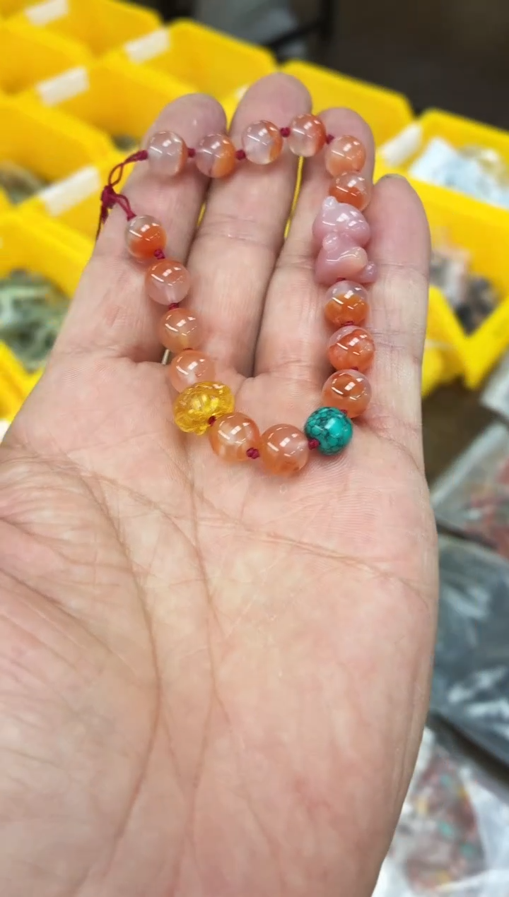 未镶嵌手链南红玛瑙L4