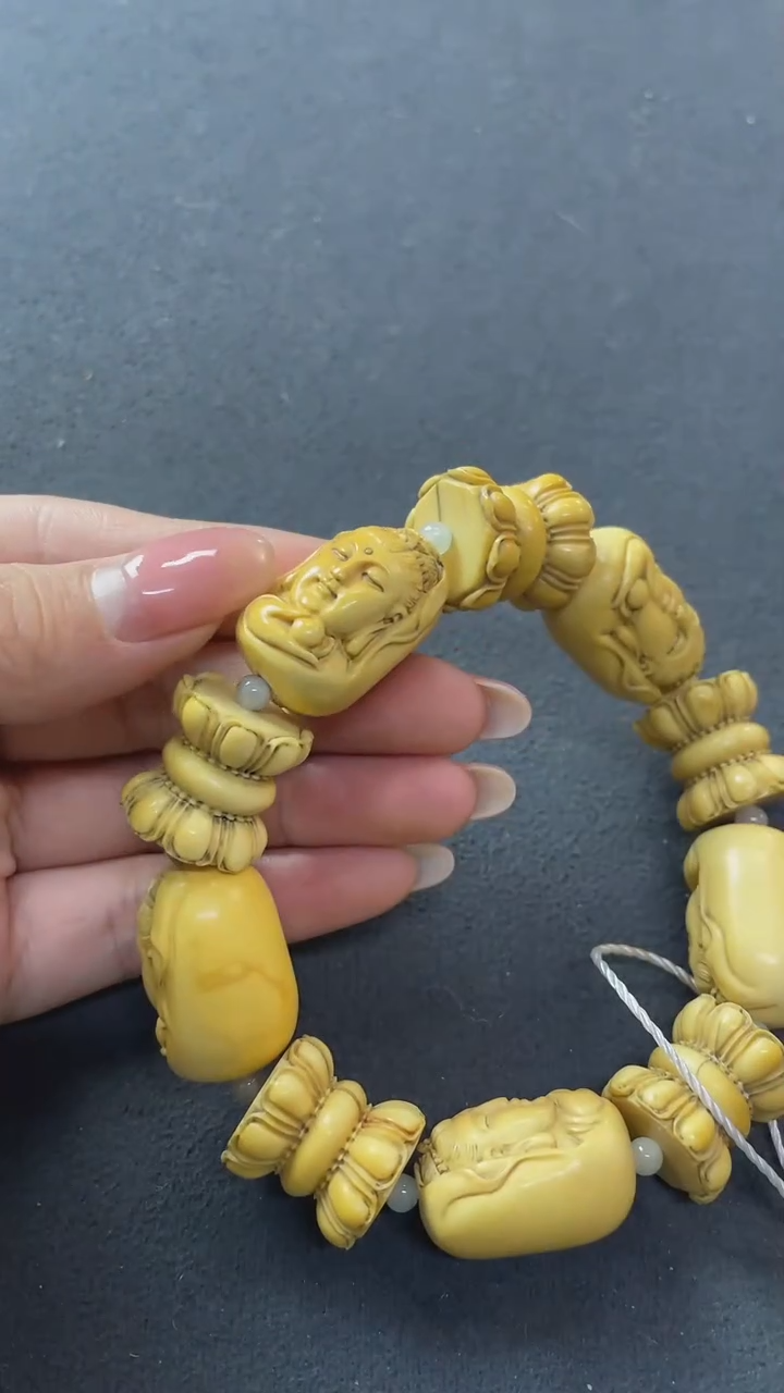 【闪购商品】铜牙雕观音观音手串手串Z