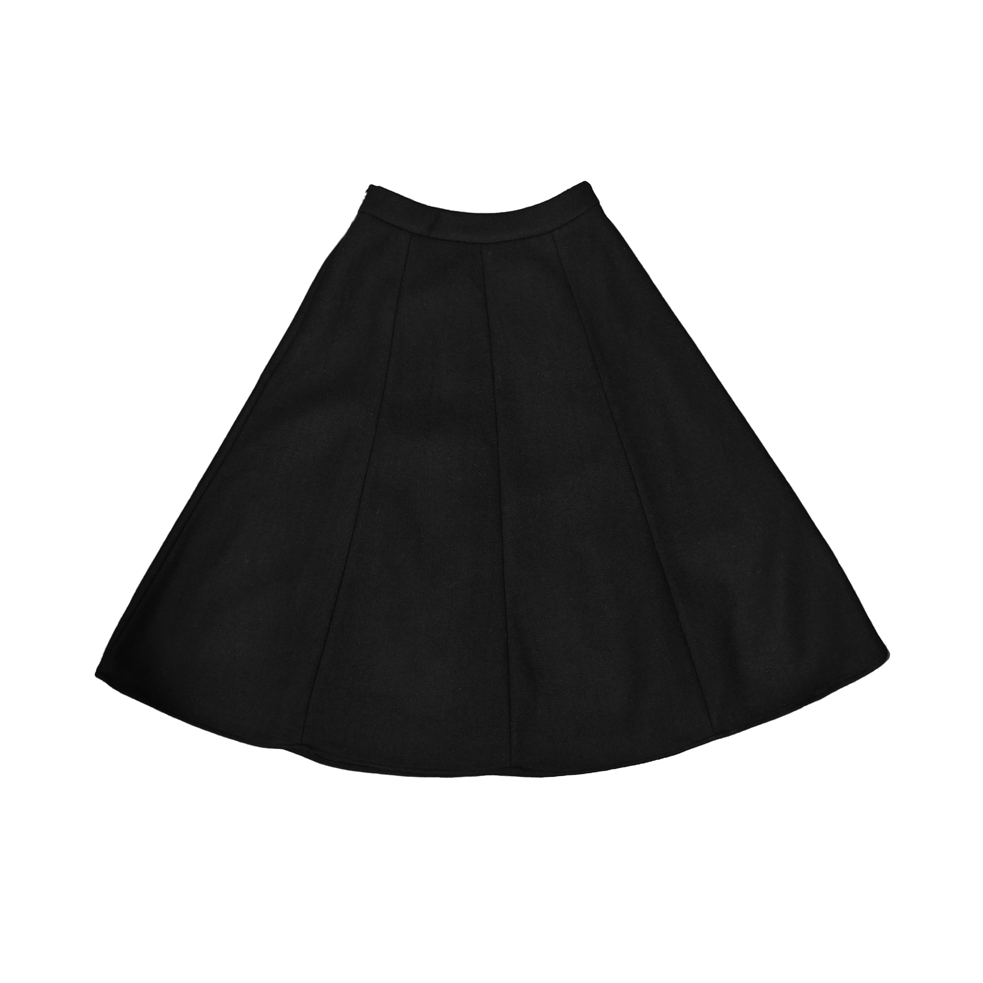 唯伊公馆秋冬新款简约百搭绵羊毛加厚A字中长大摆半身裙98528