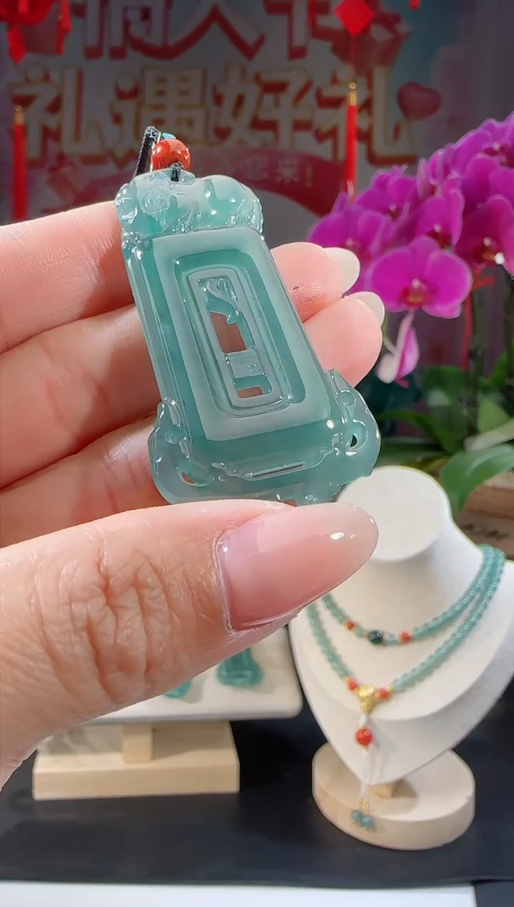 【闪购商品】翡翠吊坠(不含链)未镶嵌仿古牌多样性发一