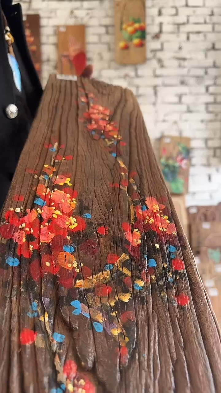 【闪购商品】桃核吊坠361号核桃木板画