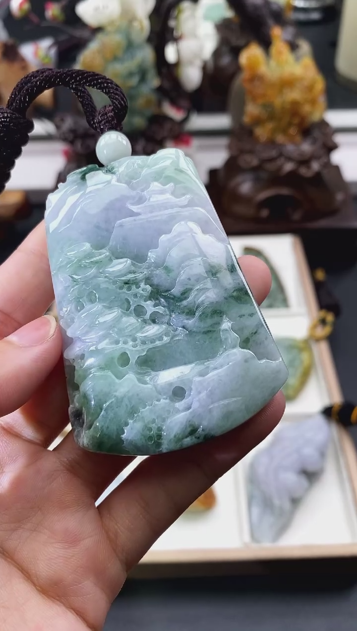 颈饰未镶嵌翡翠天然缅甸A货翡翠