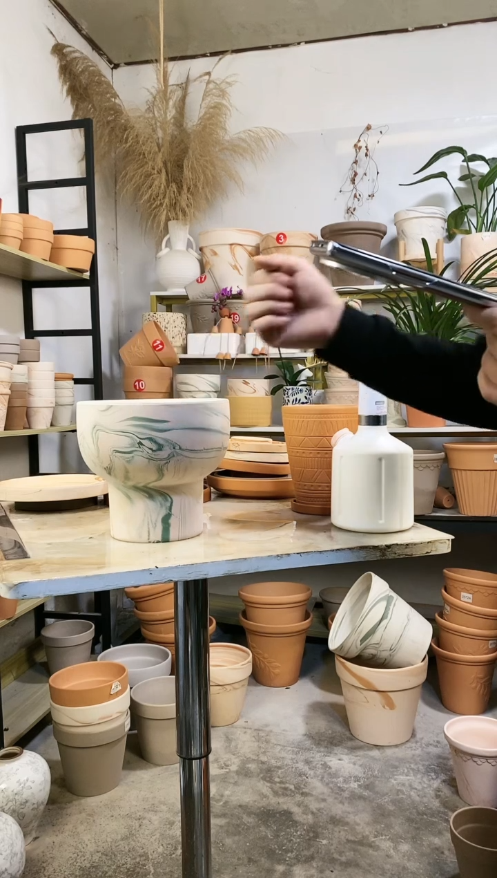 【闪购商品】红陶21*19绿白陶火锅 1盆无托