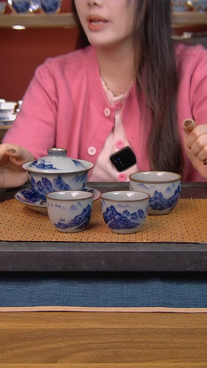 简装家用款4件套 老陶泥开片纹陶瓷茶具