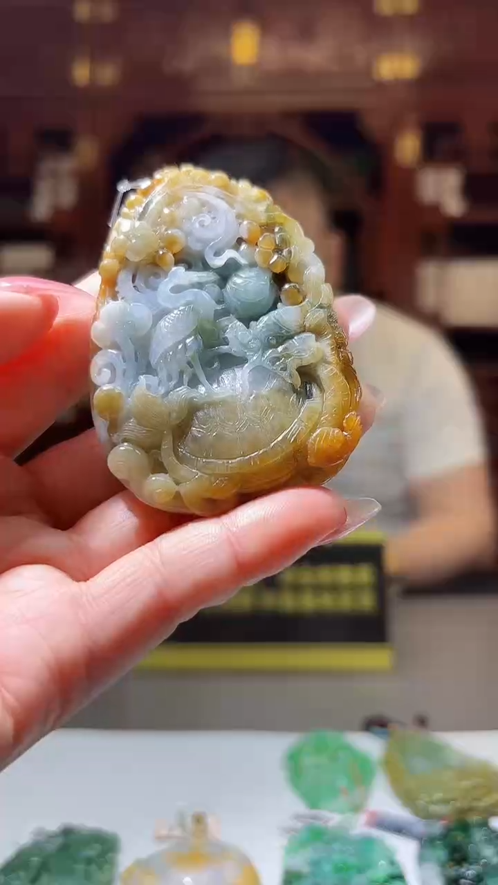 【闪购商品】定制翡翠未镶嵌0217/Y/龙龟