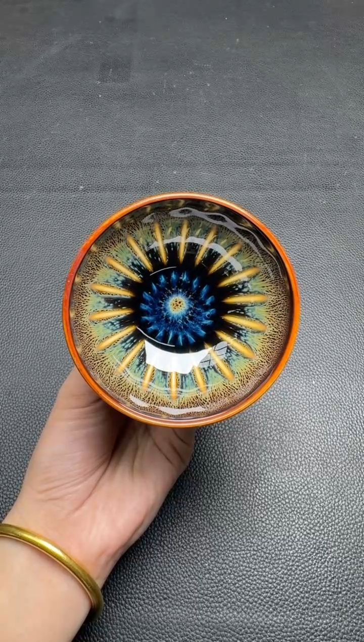 【闪购商品】茶盏建盏故事范泽锋天目盏（送茶一罐）124