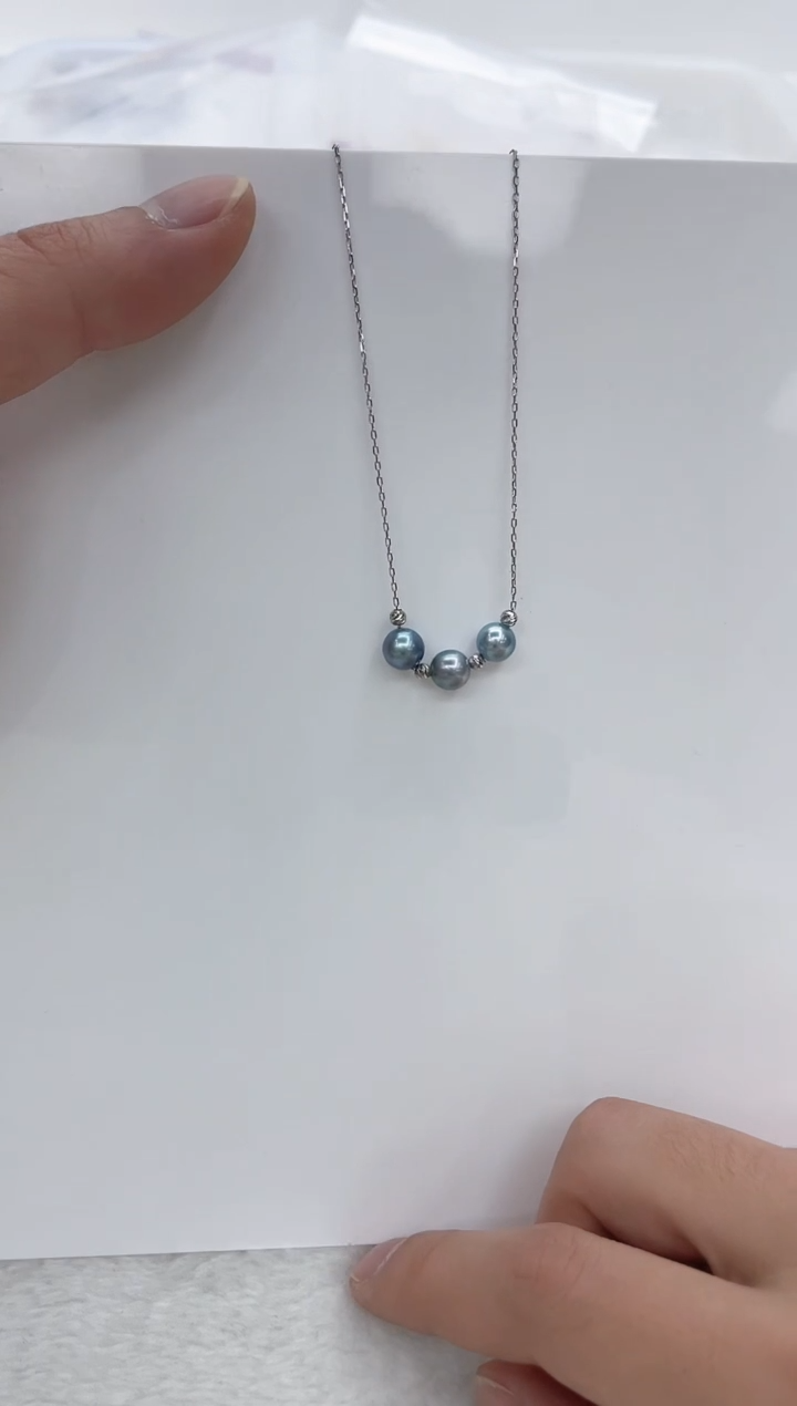 【闪购商品】海水珍珠颈饰银S925镶嵌海水珍珠项链