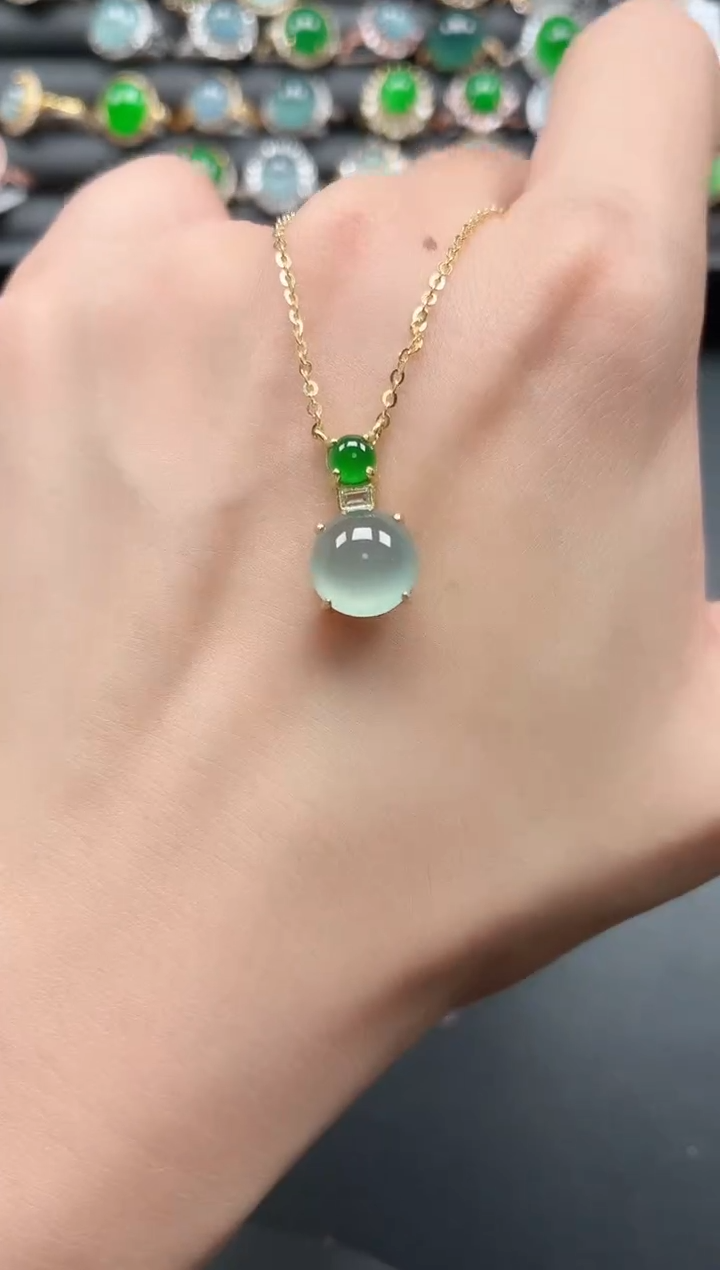 银S925镶嵌戒指翡翠111