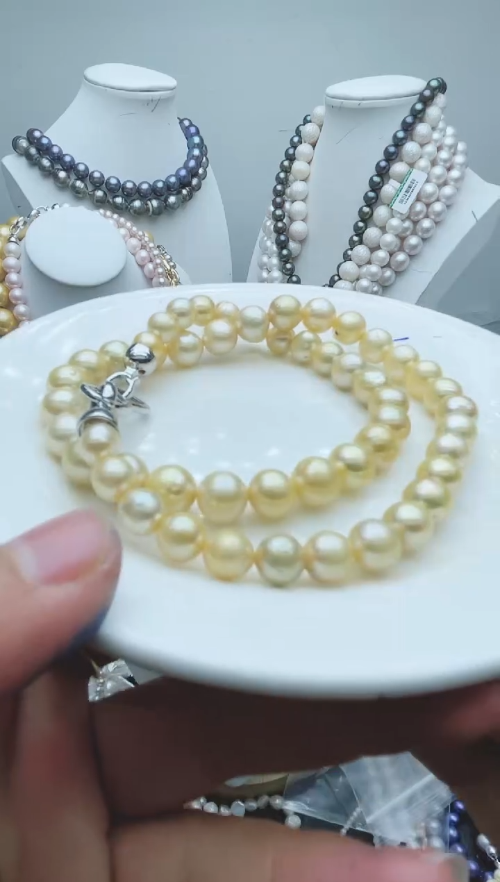 【闪购商品】淡水珍珠颈饰钛钢1