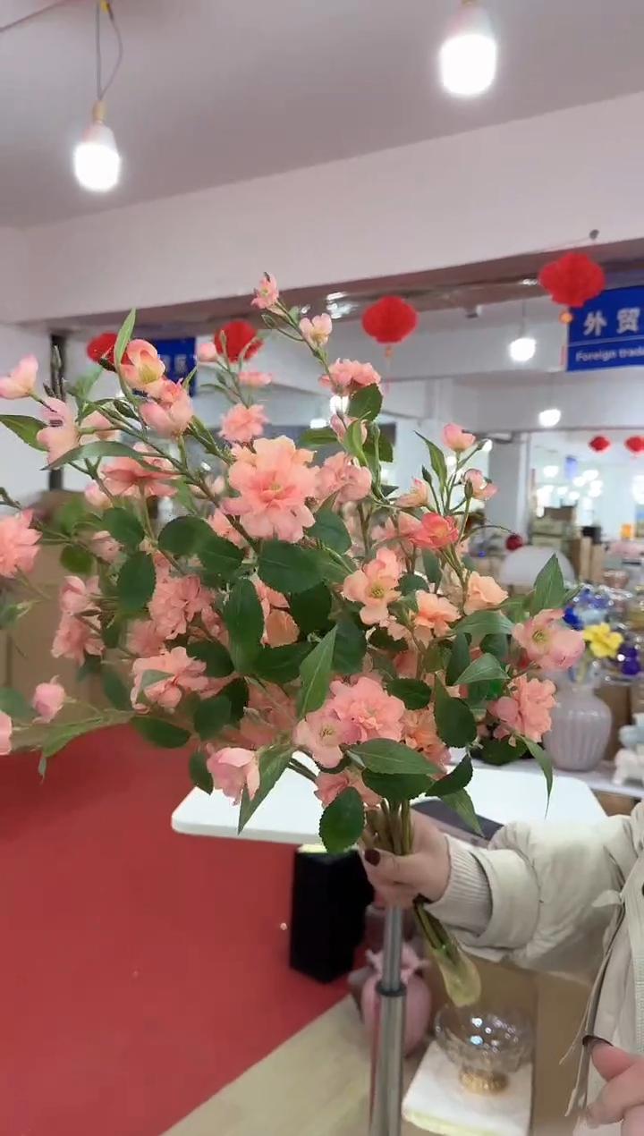 【闪购商品】无铅玻璃美全花器-m-早37 七只山茶花