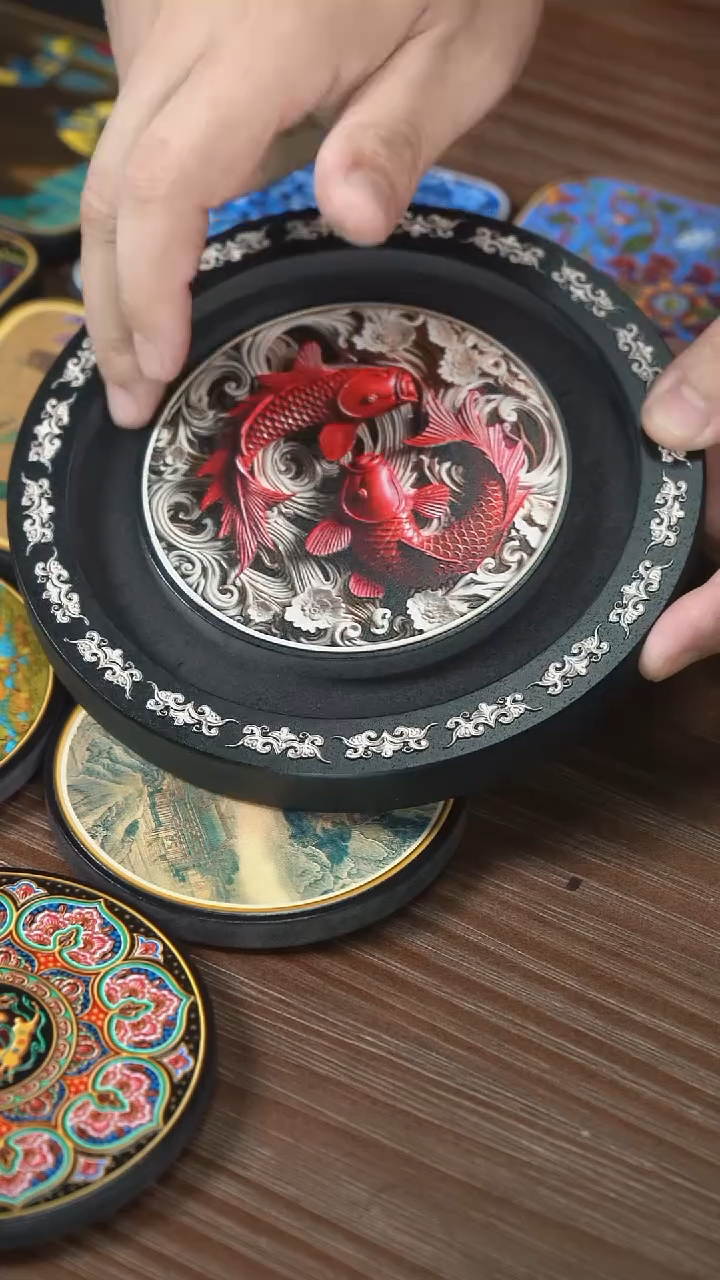 壹藏贰宝双鱼壶承