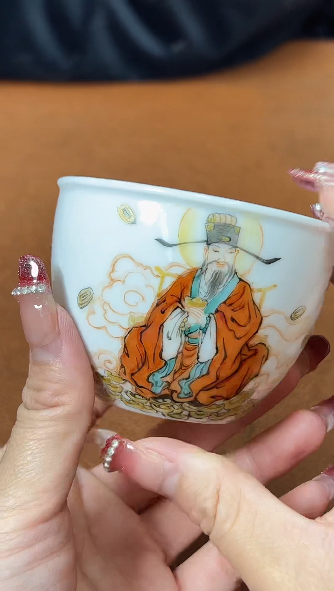 【闪购商品】瓷器余宏达TC24186杯子财神隠坐