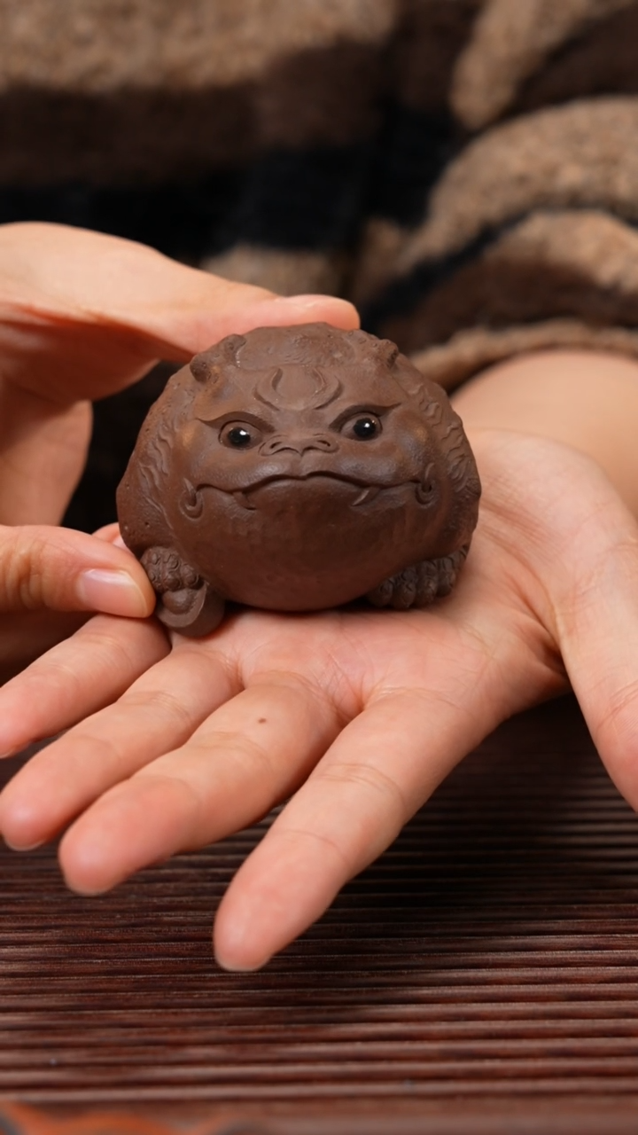 【闪购商品】紫砂茶宠紫泥龙蟾
