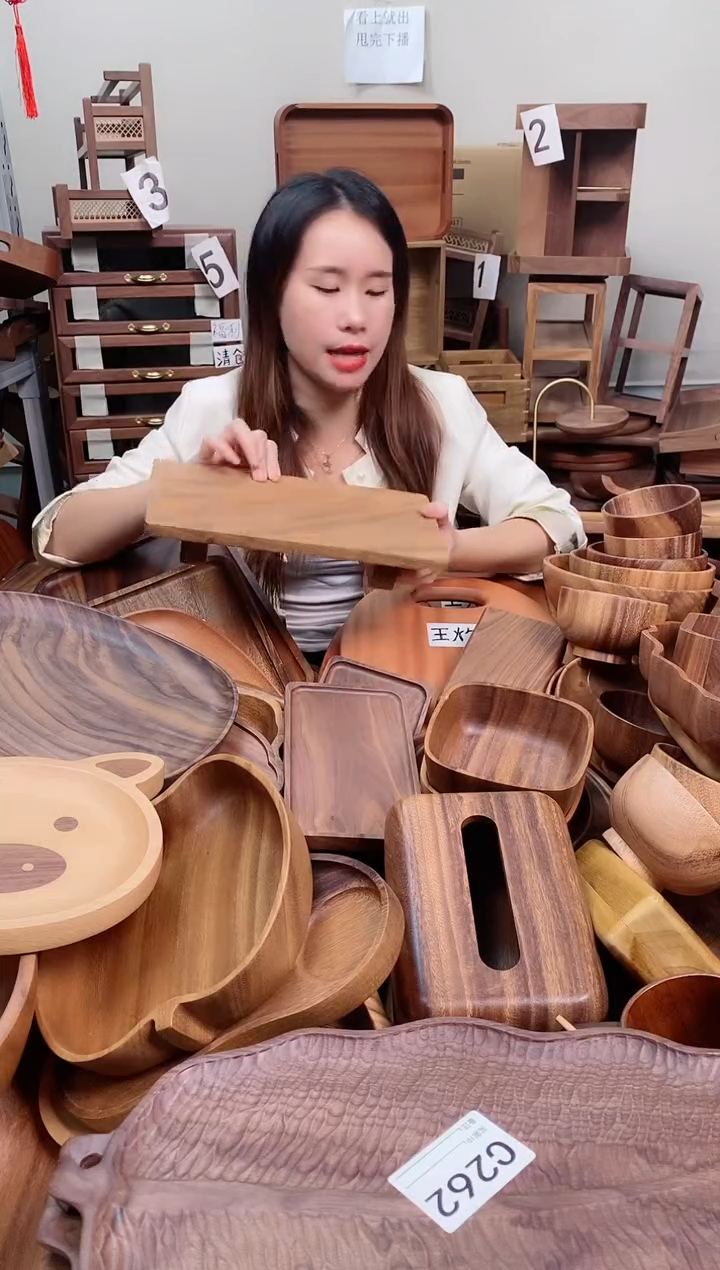 木西* 南美胡桃木增高架30*15*5cm 