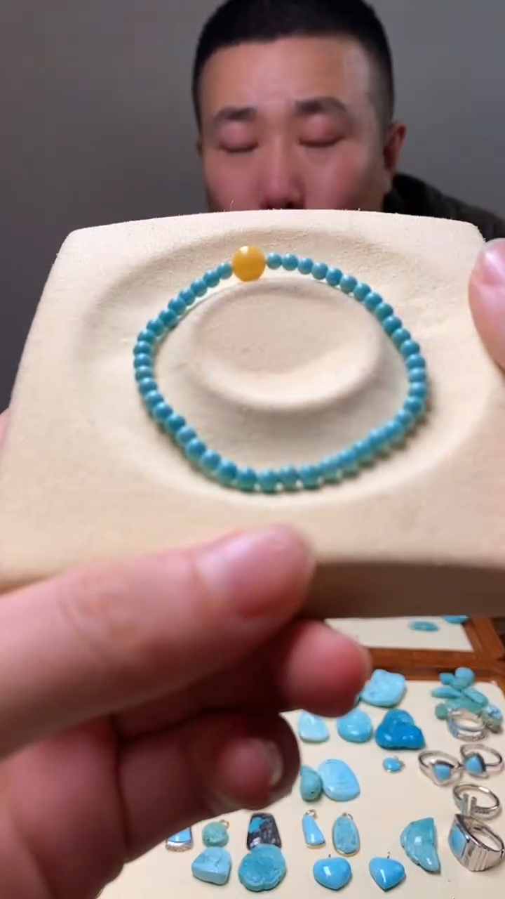 【闪购商品】绿松石1未镶嵌绿松石小单圈手串