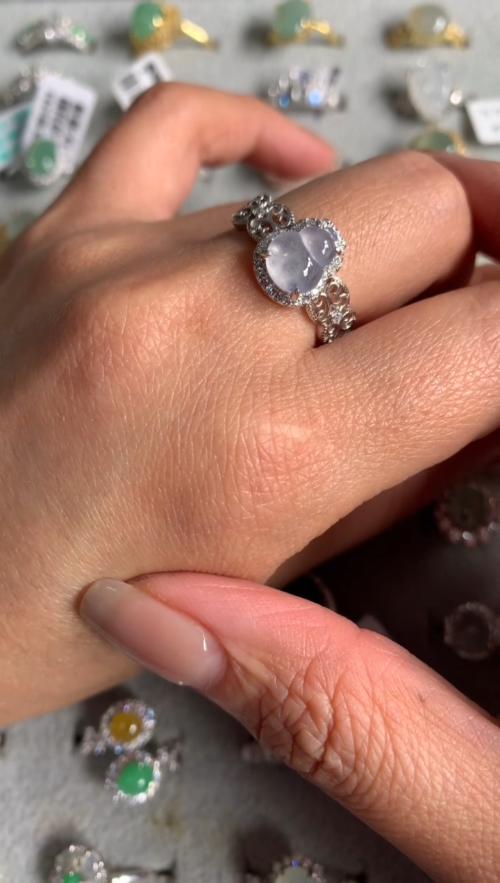 银S925镶嵌戒指翡翠15