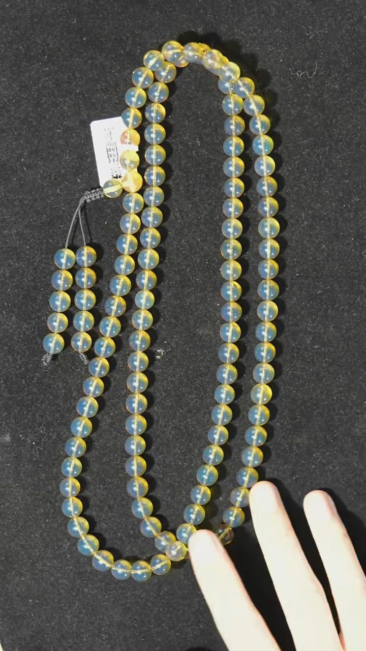 【闪购商品】琥珀裸石未镶嵌8mm高蓝108