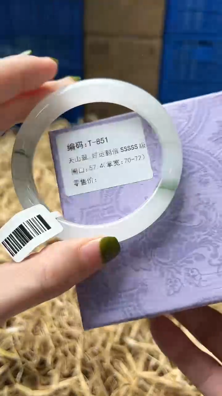 未镶嵌手镯石英质玉t851