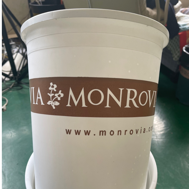 高3加仑白色外口径25高度27cm五个盆