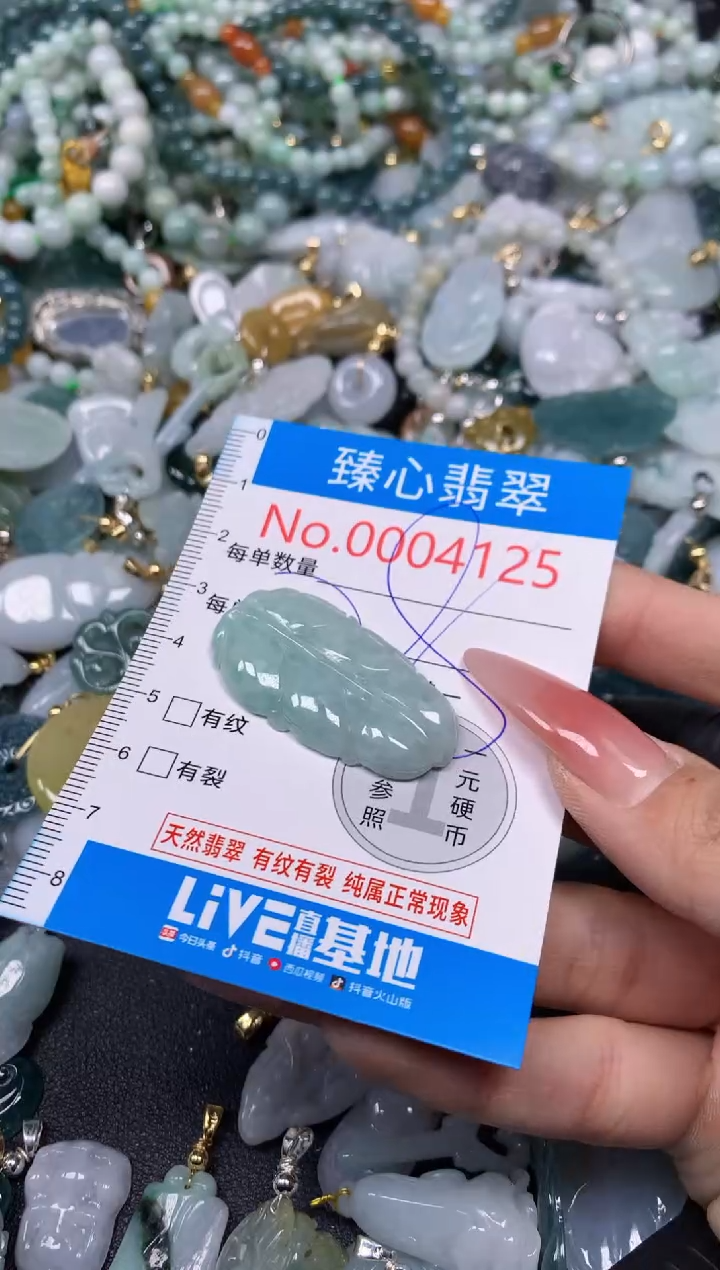 【闪购商品】翡翠颈饰未镶嵌含绳0004125