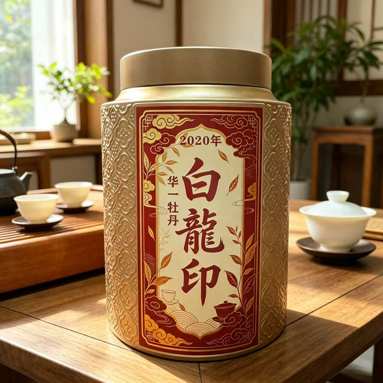【江缘】福鼎白茶·白龙印·2020年·白牡丹·华茶一号·高山荒野