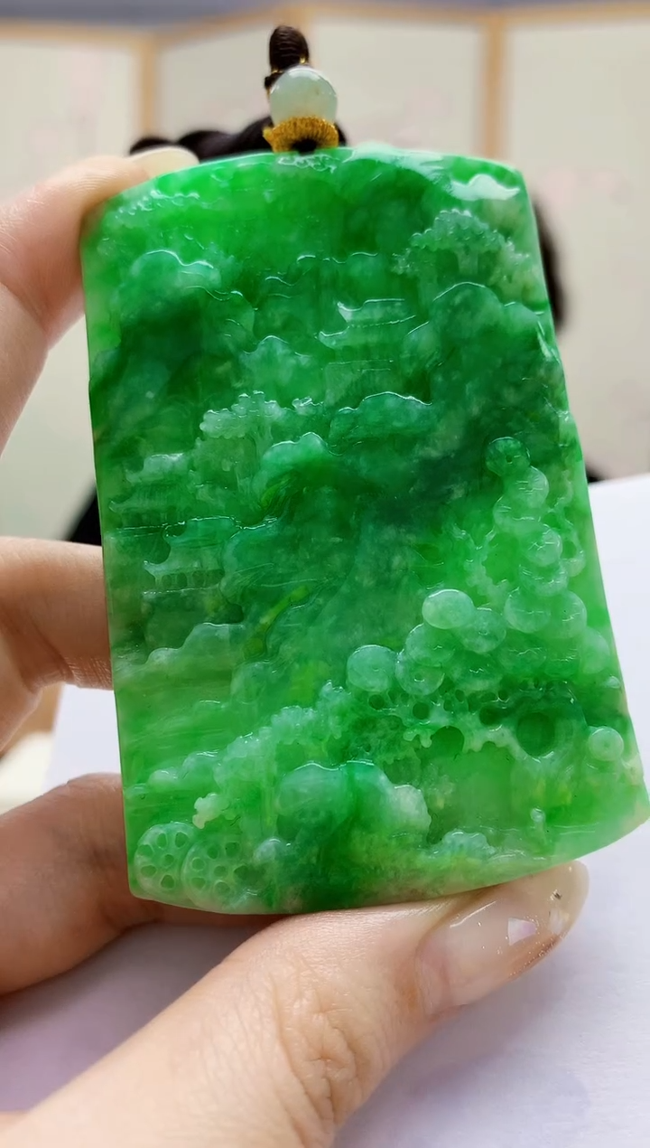 未镶嵌定制翡翠5145jw-毛货挂件147