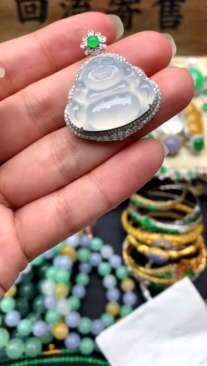 【闪购商品】翡翠颈饰18K金镶嵌162-中国好珍宝