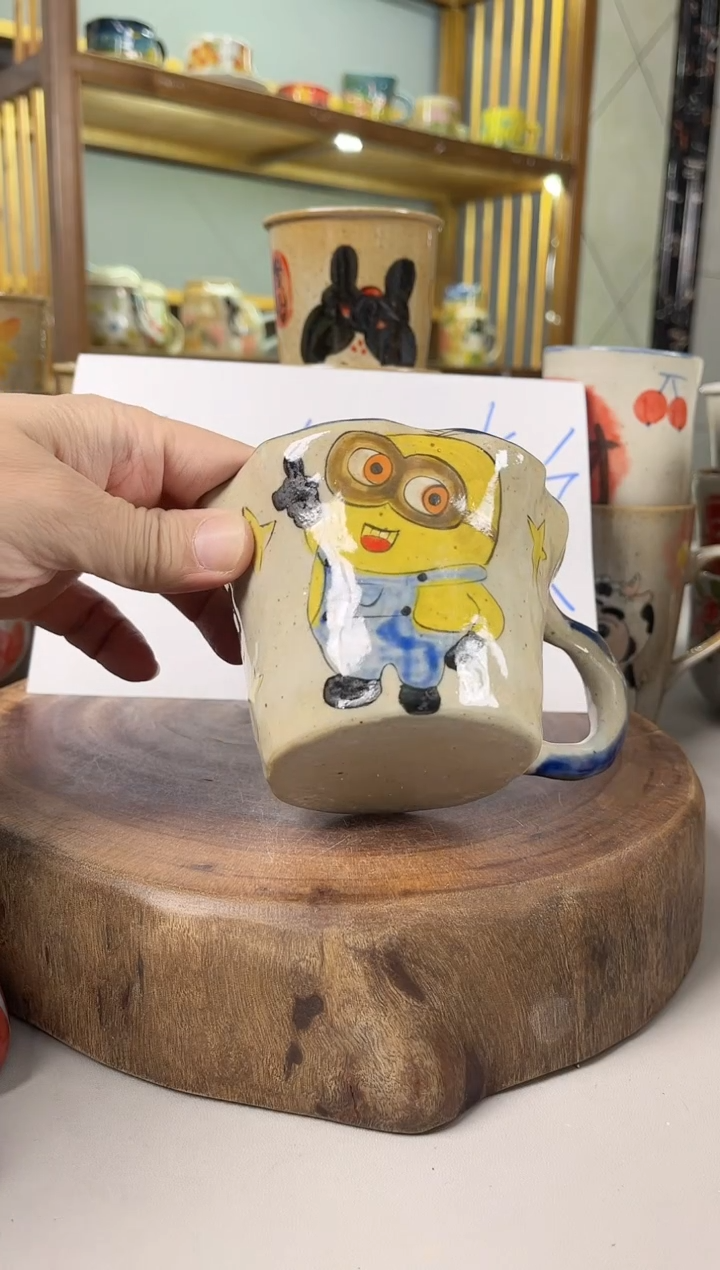 【闪购商品】瓷片手绘高温釉下彩陶瓷