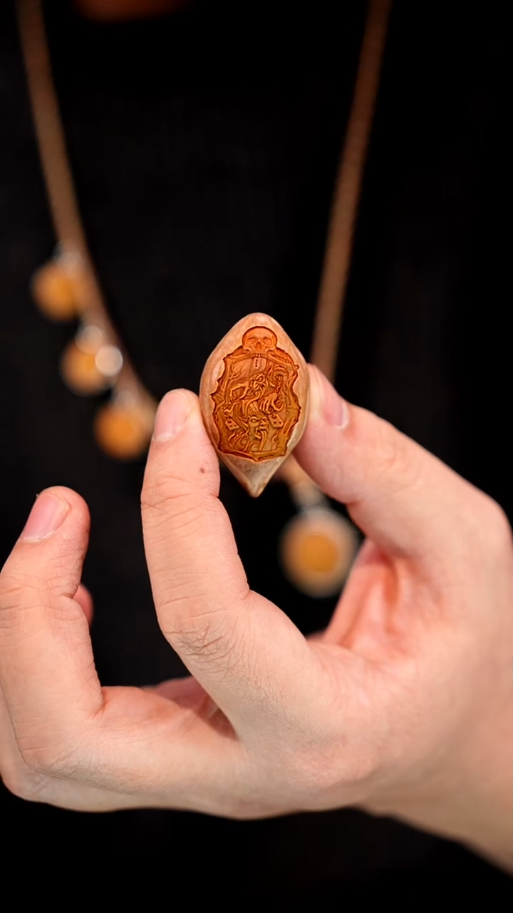 手串/手链橄榄核琴****氿黑白无常