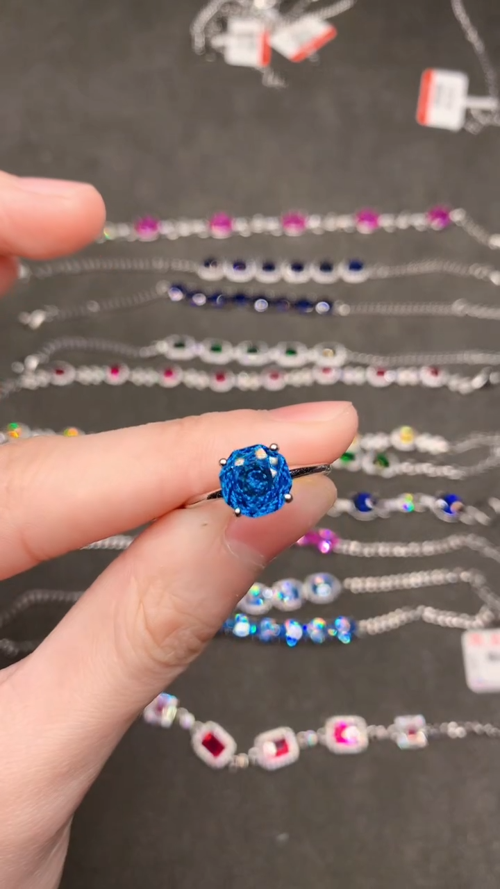 【闪购商品】托帕石戒指银S925镶嵌.....