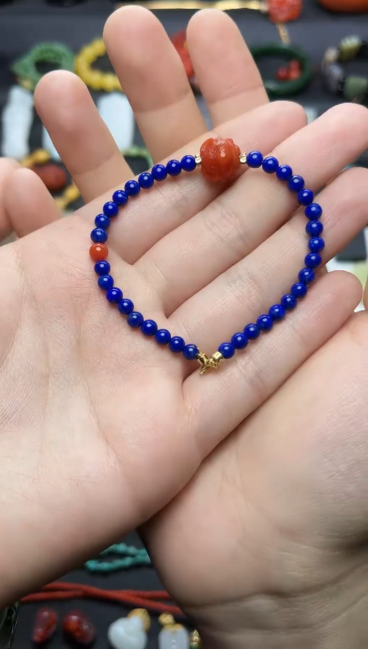 未镶嵌青金石手链青金石手链06