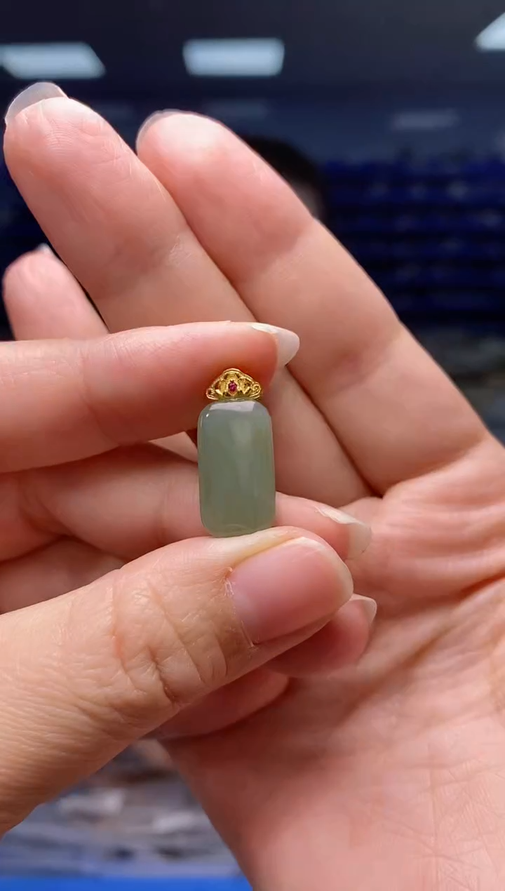 【闪购商品】和田玉吊坠(不含链)银S925镶嵌   DZ5285