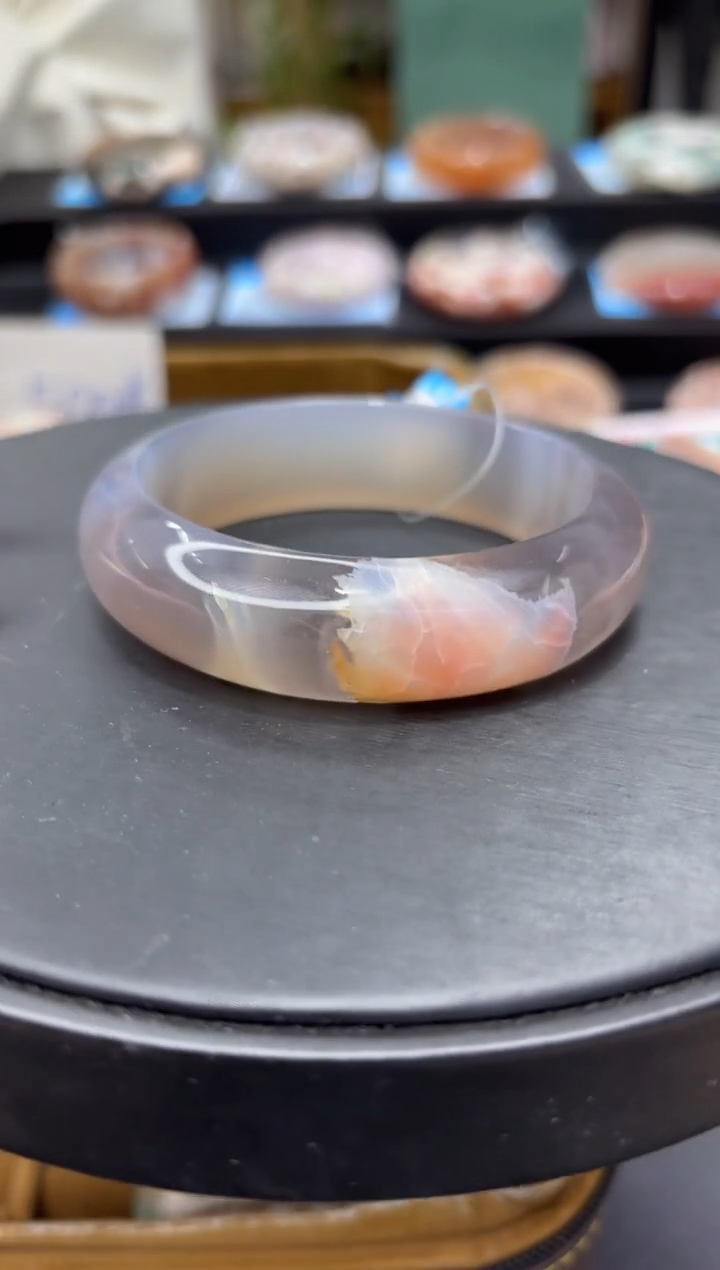 【闪购商品】石英质玉未镶嵌手镯C571(60圈)